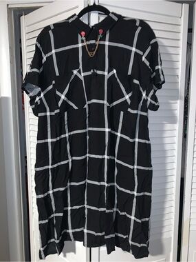 Ashley Nell Tipton for JCPenney Plus Size Women’s Plaid Tunic Shirt